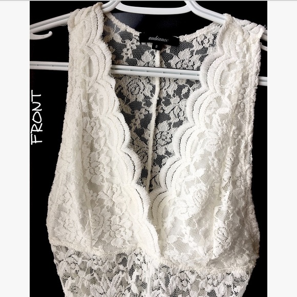 Sexy White Lace Bodysuit🤍👠 - Picture 2 of 5